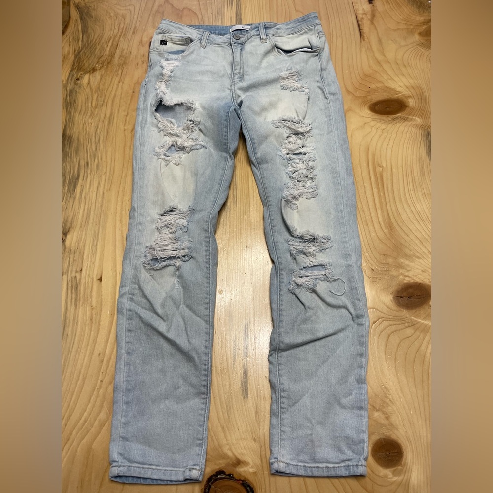 KanCan Distressed Light Skinny Jeans Size 31